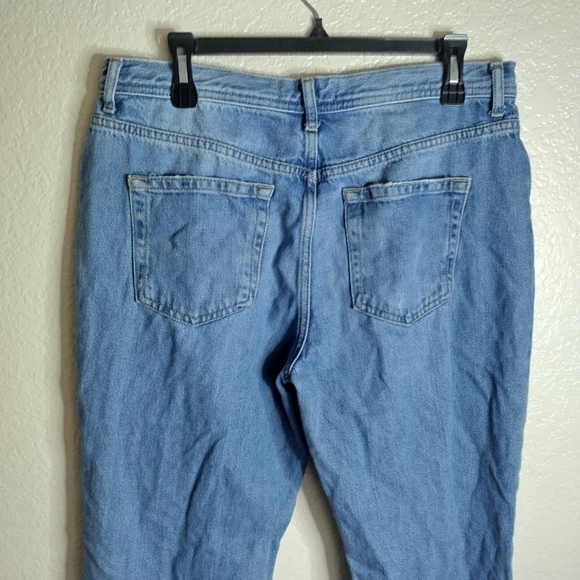 Free people We the Free Maggie Ripped Crop Straight Leg Jeans sz 31 - Picture 4 of 9